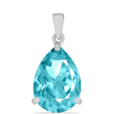 Pandantiv din Argint 925 ( 0.84 grame ) cu Cuarț Paraiba 4.87 Carate