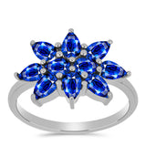 Inel din Argint 925 ( 2.59 grame ) cu Safir Albastru Australian 3.07 Carate