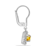 Cercei din Argint 925 ( 2.99 grame ) cu Citrin Ural 0.91 Carate