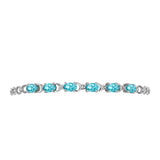 Brățară din Argint 925 ( 4.97 grame ) cu Cuarț Paraiba 2.34 Carate