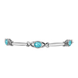 Brățară din Argint 925 ( 7.95 grame ) cu Cuarț Paraiba 2.05 Carate