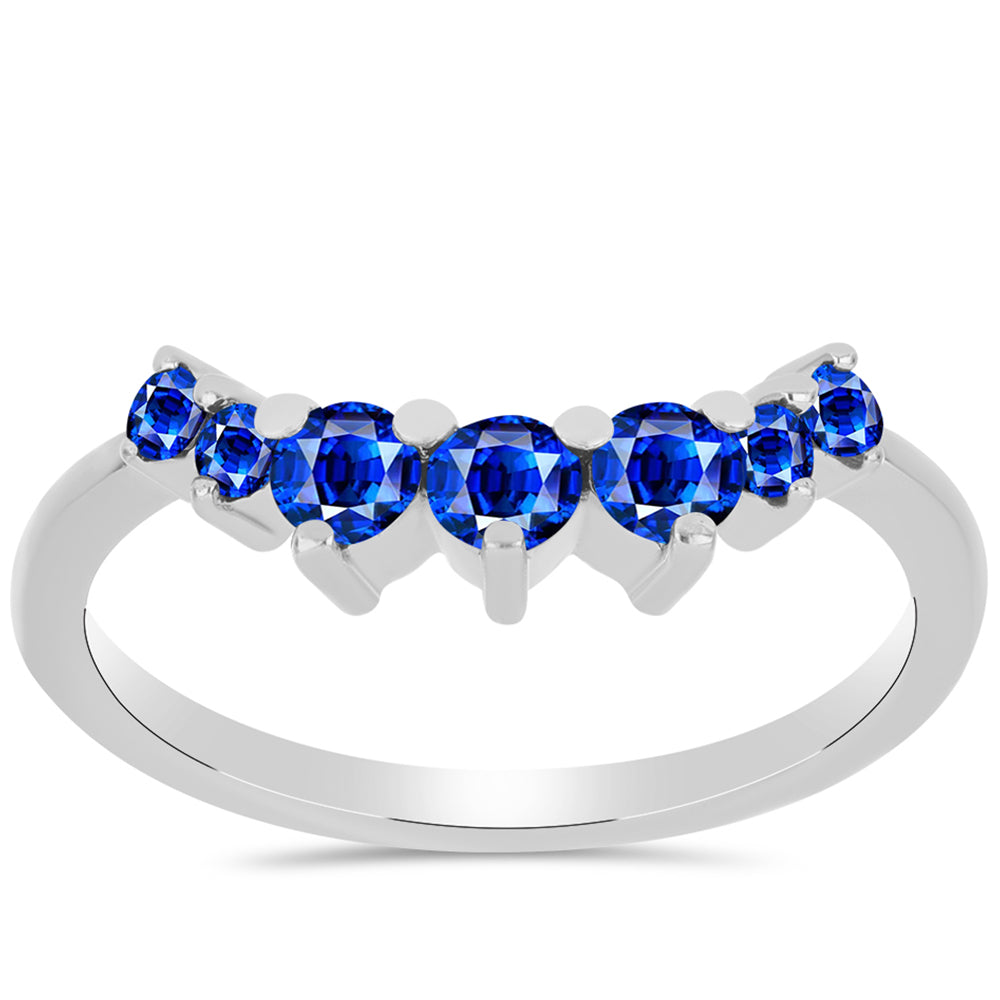 Inel din Argint 925 ( 1.78 grame ) cu Safir Albastru Australian 0.71 Carate