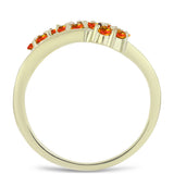 Inel din Argint 925 Placat cu Aur ( 3.98 grame ) cu Opal de Foc American 0.49 Carate
