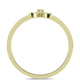 Inel din Argint 925 Placat cu Aur ( 1.68 grame ) cu Diamant de culoarea Șampaniei 0.01 Carate
