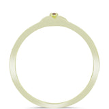 Inel din Argint 925 Placat cu Aur ( 1.45 grame ) cu Diamant de culoarea Șampaniei 0.02 Carate
