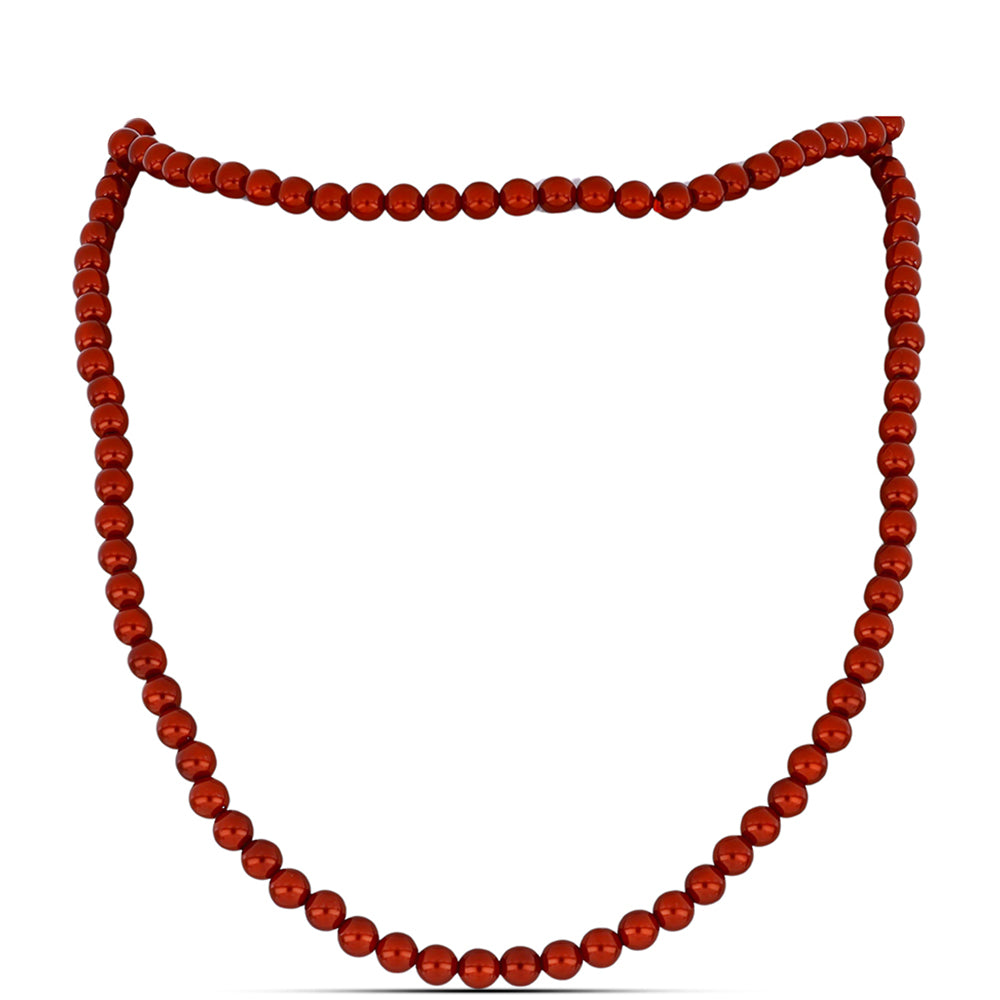 Set din Pepită ( 0.58 grame ) cu Perlă de apă dulce roșie 214.63 Carate ( Colier+Cercei+Brățară )