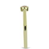 Inel din Argint 925 Placat cu Aur ( 1.79 grame ) cu Diamant de culoarea Șampaniei 0.12 Carate
