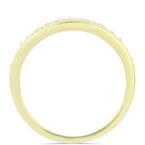 Inel din Argint 925 Placat cu Aur ( 3.26 grame ) cu Diamant de culoarea Șampaniei și Diamant Alb 0.2 Carate