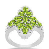 Inel din Argint 925 ( 5.16 grame ) cu Peridot Changbai 3.01 Carate