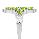 Inel din Argint 925 ( 5.16 grame ) cu Peridot Changbai 3.01 Carate