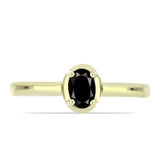 Inel din Argint 925 Placat cu Aur ( 2.08 grame ) cu Onix Negru Suwar 0.47 Carate