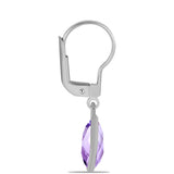 Cercei din Argint 925 ( 1.15 grame ) cu Ametist Rose de France 4.09 Carate