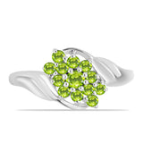 Inel din Argint 925 ( 2.42 grame ) cu Peridot Changbai 0.56 Carate