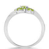 Inel din Argint 925 ( 2.42 grame ) cu Peridot Changbai 0.56 Carate
