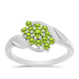 Inel din Argint 925 ( 2.42 grame ) cu Peridot Changbai 0.56 Carate