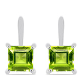 Cercei din Argint 925 ( 2.67 grame ) cu Peridot Changbai 2.51 Carate