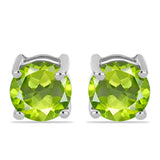 Cercei din Argint 925 ( 0.99 grame ) cu Peridot Changbai 1.05 Carate