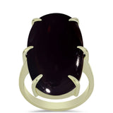 Inel din Argint 925 Placat cu Aur ( 3.15 grame ) cu Onix Negru Suwar 16.74 Carate