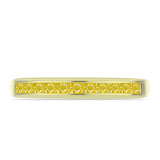 Inel din Argint 925 Placat cu Aur ( 1.89 grame ) cu Safir Rosebery Galben 0.45 Carate