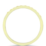 Inel din Argint 925 Placat cu Aur ( 1.89 grame ) cu Safir Rosebery Galben 0.45 Carate
