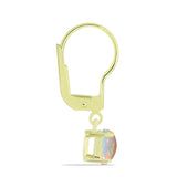 Cercei din Argint 925 Placat cu Aur ( 1.43 grame ) cu Opal Etiopian Lega Dembi 0.63 Carate