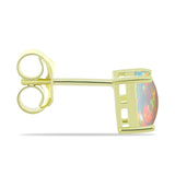 Cercei din Argint 925 Placat cu Aur ( 0.95 grame ) cu Opal Etiopian Lega Dembi 0.79 Carate