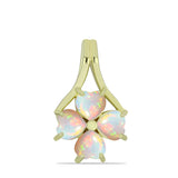 Pandantiv din Argint 925 Placat cu Aur ( 1.65 grame ) cu Opal Etiopian Lega Dembi 1.12 Carate