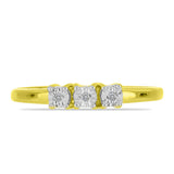 Inel din Argint 925 Placat cu Aur ( 1.44 grame ) cu Diamant Alb 0.02 Carate