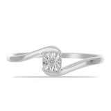 Inel din Argint 925 ( 1.71 grame ) cu Diamant Alb 0.01 Carate