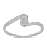 Inel din Argint 925 ( 1.71 grame ) cu Diamant Alb 0.01 Carate