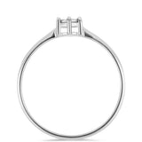 Inel din Argint 925 ( 1.56 grame ) cu Diamant Alb 0.01 Carate