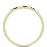 Inel din Argint 925 Placat cu Aur ( 2.96 grame ) cu Diamant Verde 0.02 Carate