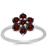 Inel din Argint 925 ( 1.67 grame ) cu Granat Barton 1.06 Carate