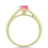 Inel din Argint 925 Placat cu Aur ( 2.87 grame ) cu Opal Etiopian Roz Lega Dembi 0.49 Carate