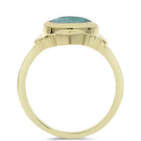 Inel din Argint 925 Placat cu Aur ( 3.17 grame ) cu Labradorit 2.55 Carate