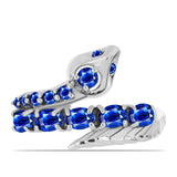 Inel din Argint 925 ( 4.08 grame ) cu Safir Albastru Australian 1.59 Carate