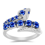 Inel din Argint 925 ( 4.08 grame ) cu Safir Albastru Australian 1.59 Carate