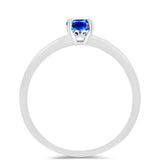 Inel din Argint 925 ( 1.4 grame ) cu Safir Albastru Australian 0.7 Carate
