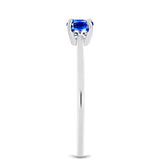 Inel din Argint 925 ( 1.4 grame ) cu Safir Albastru Australian 0.7 Carate