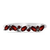 Inel din Argint 925 ( 1.78 grame ) cu Granat Barton 0.67 Carate
