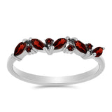 Inel din Argint 925 ( 1.78 grame ) cu Granat Barton 0.67 Carate