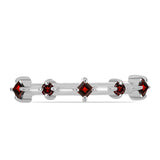Inel din Argint 925 ( 1.63 grame ) cu Granat Barton 0.28 Carate