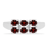 Inel din Argint 925 ( 2.66 grame ) cu Granat Barton 1.31 Carate