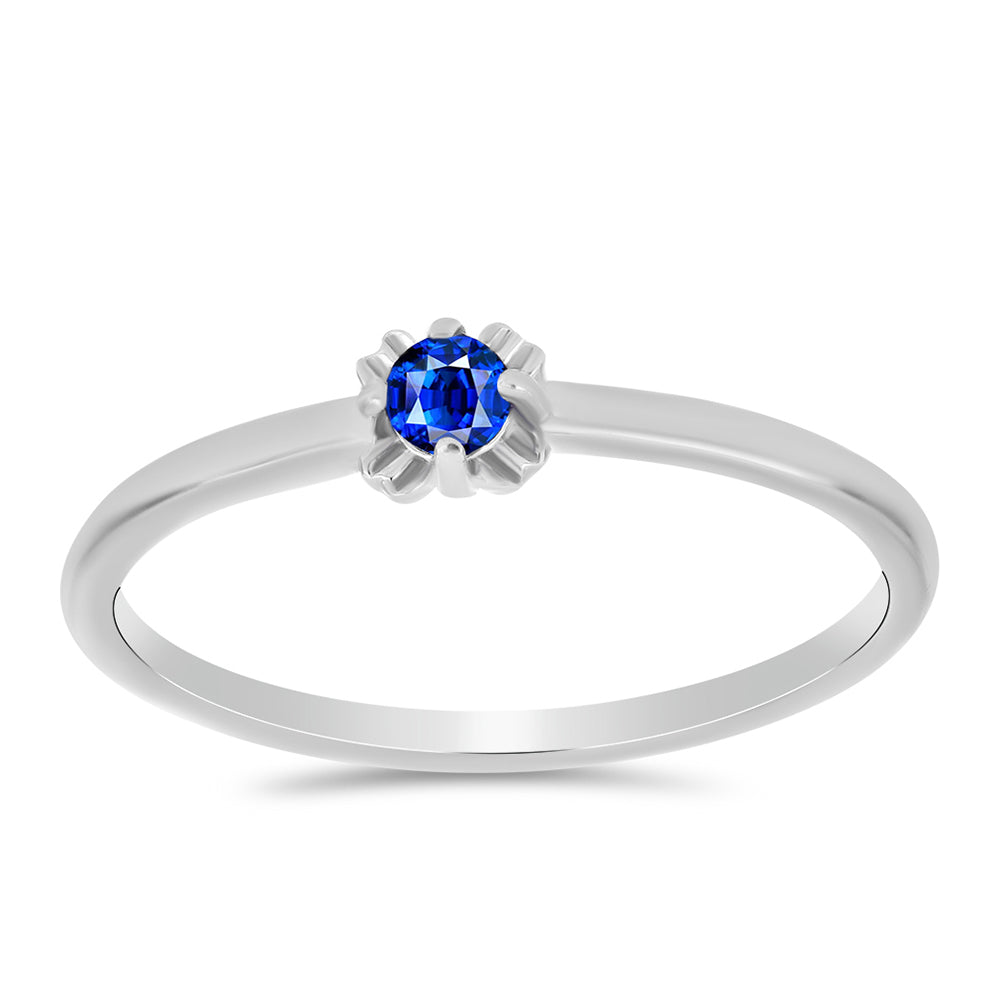 Inel din Argint 925 ( 1.37 grame ) cu Safir Albastru Australian 0.17 Carate