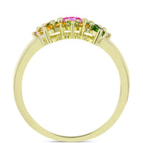 Inel din Argint 925 Placat cu Aur ( 3.72 grame ) cu Turmalină Chakra 1.28 Carate