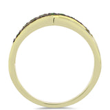 Inel din Argint 925 Placat cu Aur ( 3.72 grame ) cu Diamant Verde 0.13 Carate