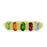 Inel din Argint 925 Placat cu Aur ( 2.97 grame ) cu Turmalină Chakra 1.22 Carate