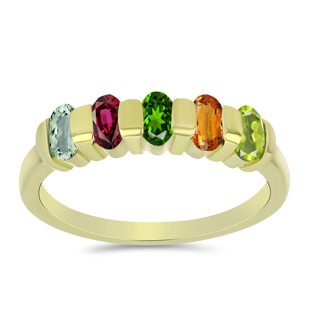 Inel din Argint 925 Placat cu Aur ( 2.97 grame ) cu Turmalină Chakra 1.22 Carate