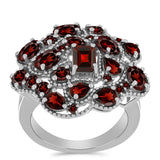 Inel din Argint 925 ( 6.39 grame ) cu Granat Barton 4.9 Carate