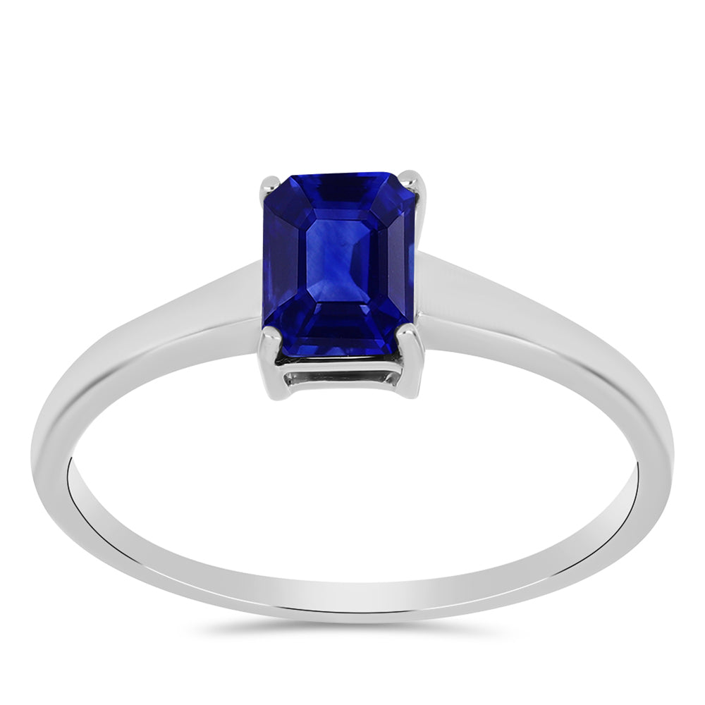 Inel din Argint 925 ( 1.6 grame ) cu Safir Albastru Australian 1.43 Carate